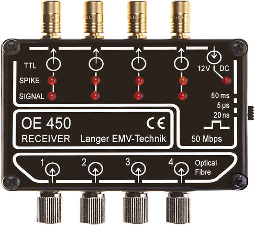 OE 450, 光学接收器 SMA